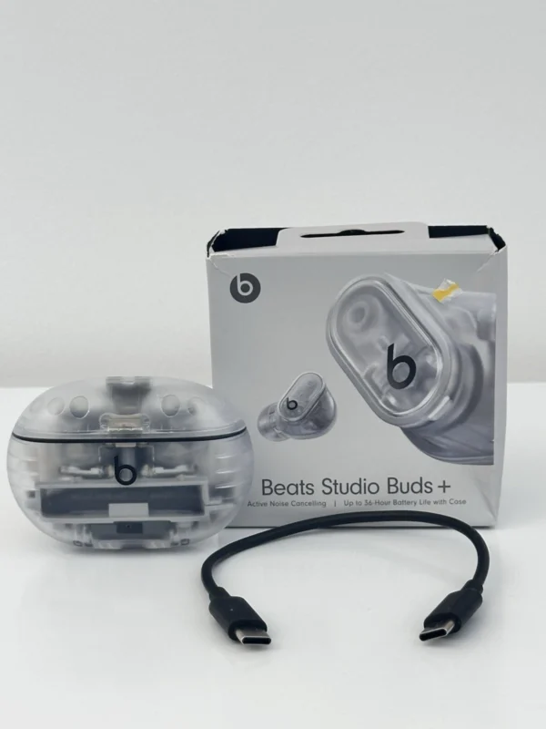 Beats Studio Buds + True Wireless Noise Cancelling Earbuds - Clear - Image 7