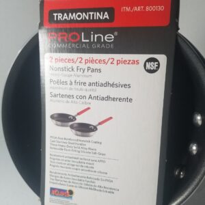 Tramontina Professional 8" Restaurant Fry Pan, Nonstick Aluminum, 2-pack