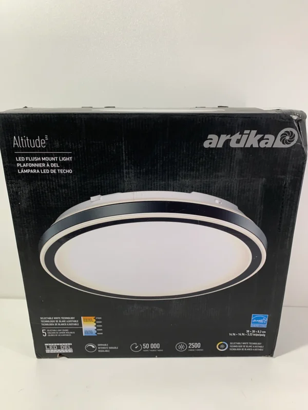 Artika Altitude LED Flush Mount Light 5CCT - Black