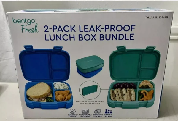 Bentgo Fresh Lunch Box Containers, 2-pack - Blue/Green