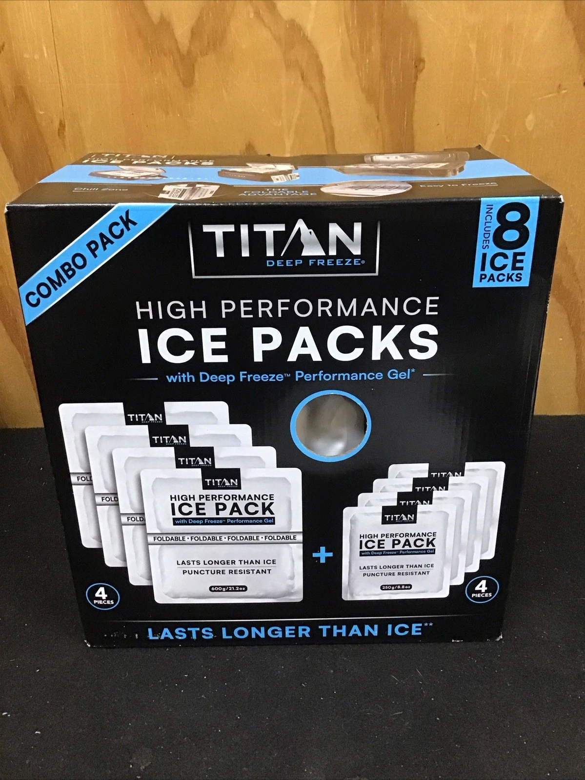 Titan High Performance Ice Packs, 8-pack