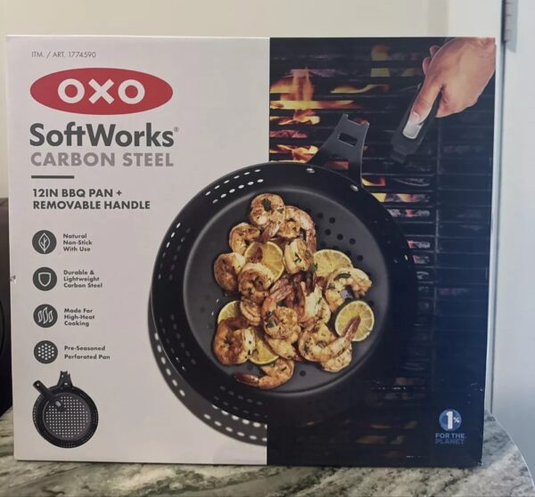 OXO SoftWorks Carbon Steel 12" BBQ Pan