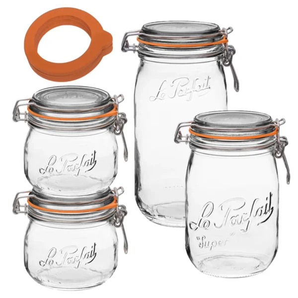 Le Parfait Super Canning Jars, Set of 4 - Image 3