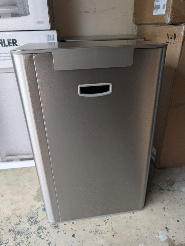 Kohler Rectangular Step Trash Can, 47 L, Stainless Steel