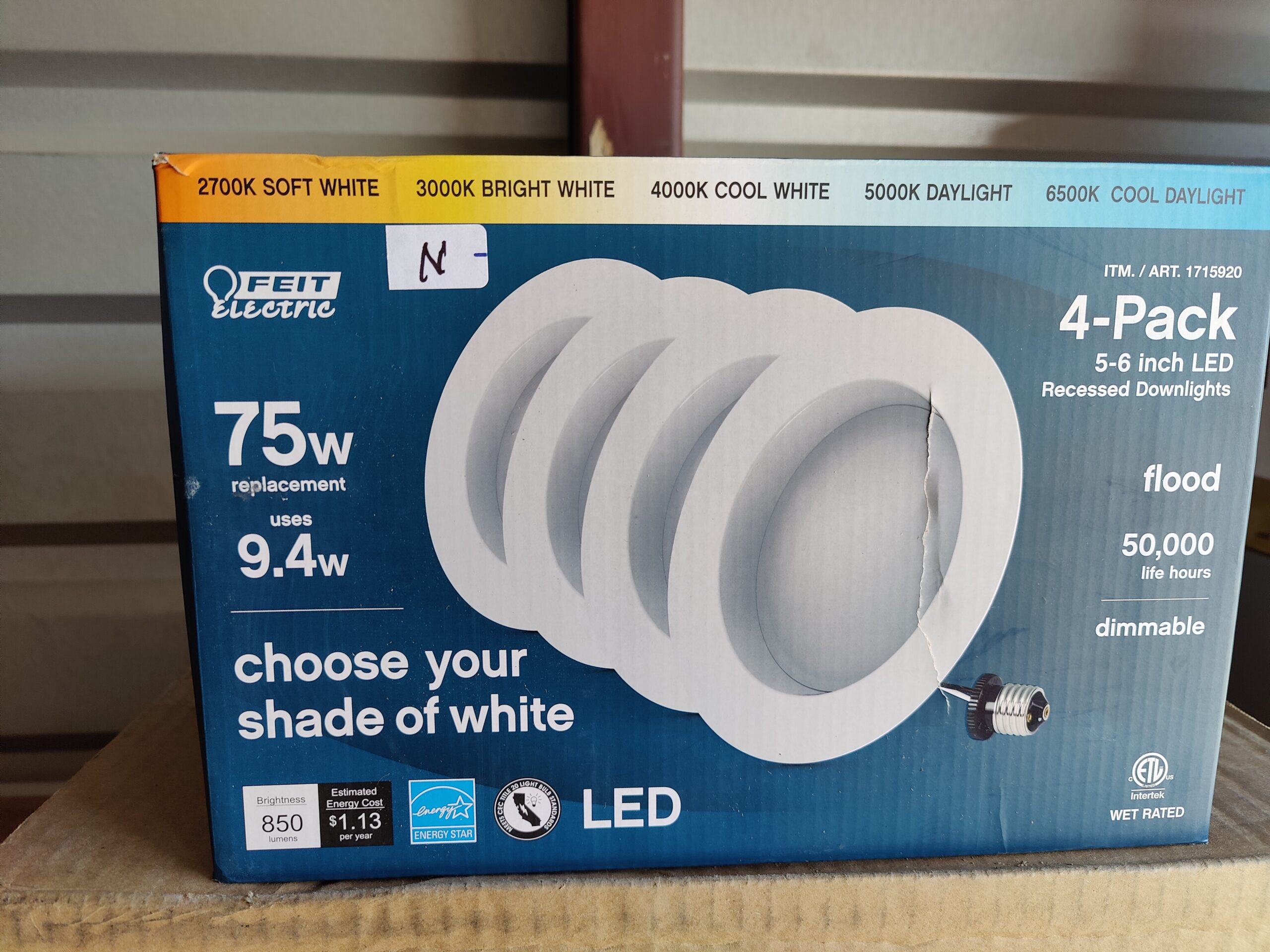 Feit Electric 75W Replacement LED, 4 Pack