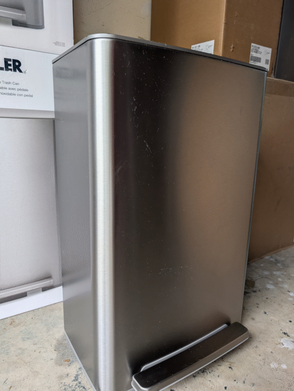 Kohler Rectangular Step Trash Can, 47 L, Stainless Steel - Image 6
