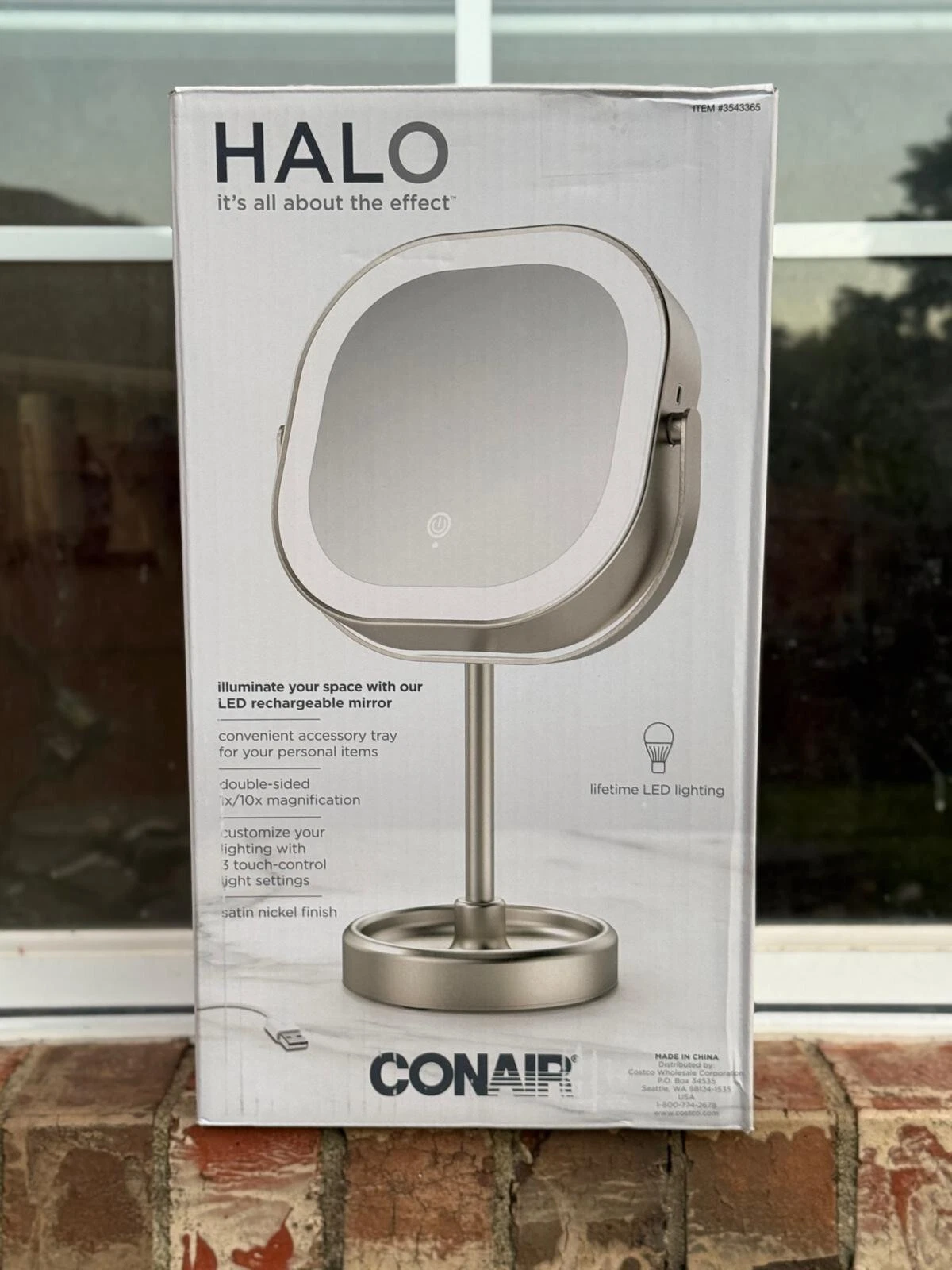 Conair LED Double-Sided 1x/10x Vanity Mirror