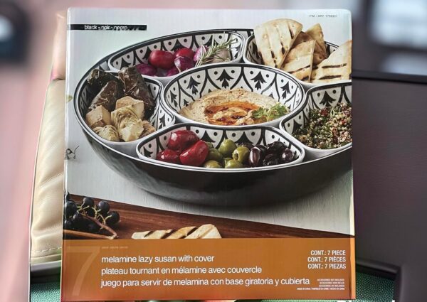 7-piece Melamine Lazy Susan with Cover - Image 4