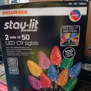 Sylvania 2 x 50 C9 LED Christmas Lights - Multicolour