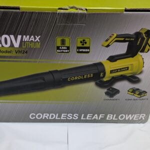 Cordless Leaf Blower 20v With 2 Batteries