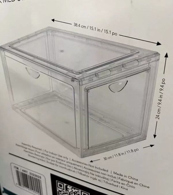 Stackable Shoebox & Organizer, 4 Pack - Image 3