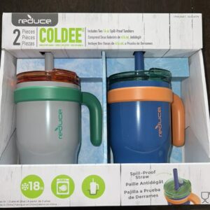 2 Pieces Of Reduce Coldee Tumbler With Handle 14oz, Grey/Navy
