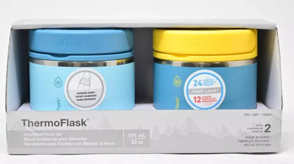 ThermoFlask 20oz Insulated Food Jar 2-pack