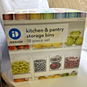 iDESIGN Kitchen and Pantry Storage Bins, 18-piece Set