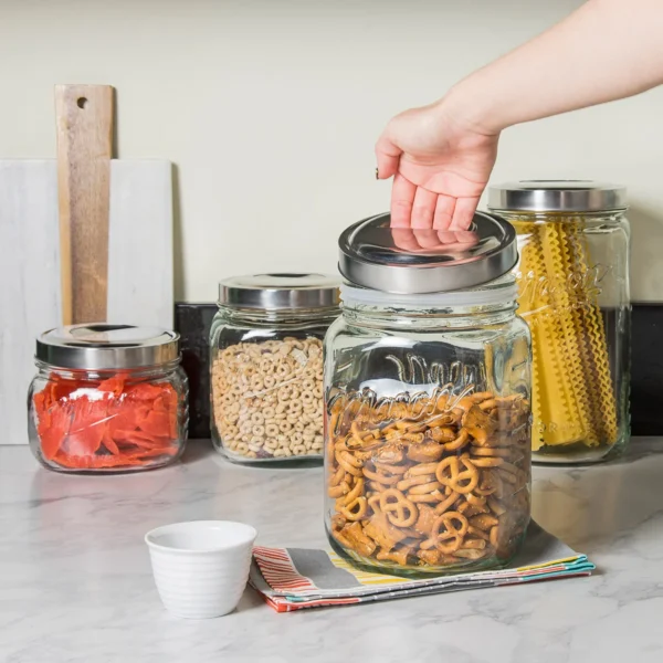Mason Craft & More 4-piece Glass Canister Set - Image 7