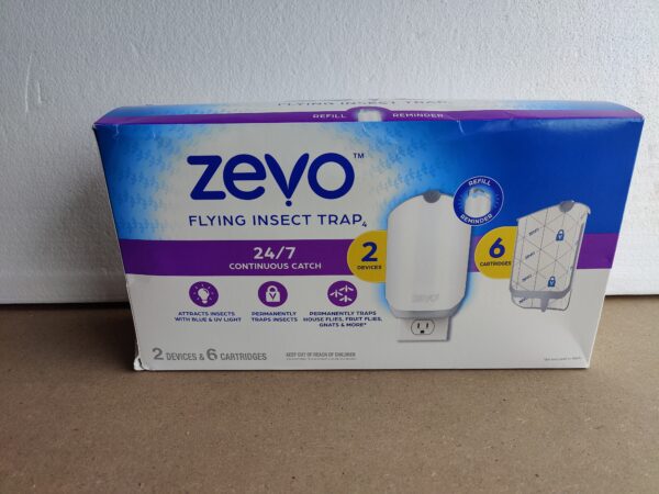 Zevo Flying Insect Trap Starter Kit, 2 Devices + 6 Refills - Image 2