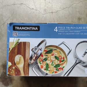 Tramontina 4-piece Tri-Ply Clad Sauce Pan Set