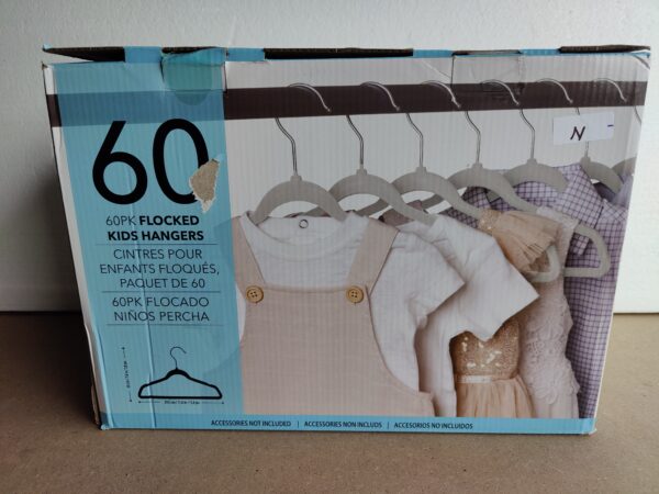 Flocked Kids Hangers, 60-pack - Image 2
