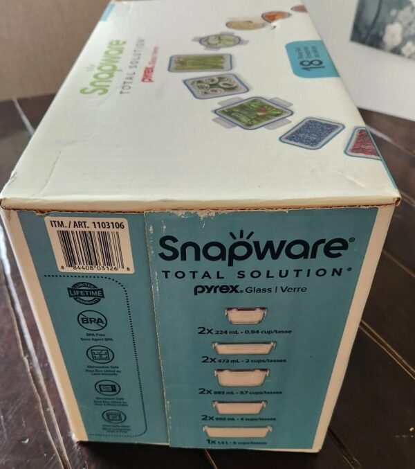 Snapware Pyrex 18-piece Glass Food Storage Set - Image 4