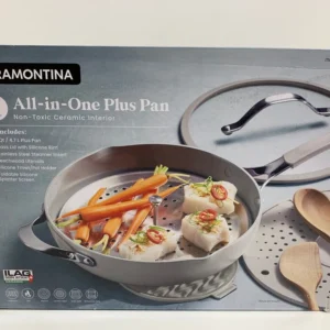 Tramontina 5-quart All-In-One Plus Ceramic Non-Stick Pan, 7-piece Set