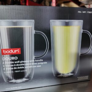 Bodum Douro 4 double wall glasses with handle