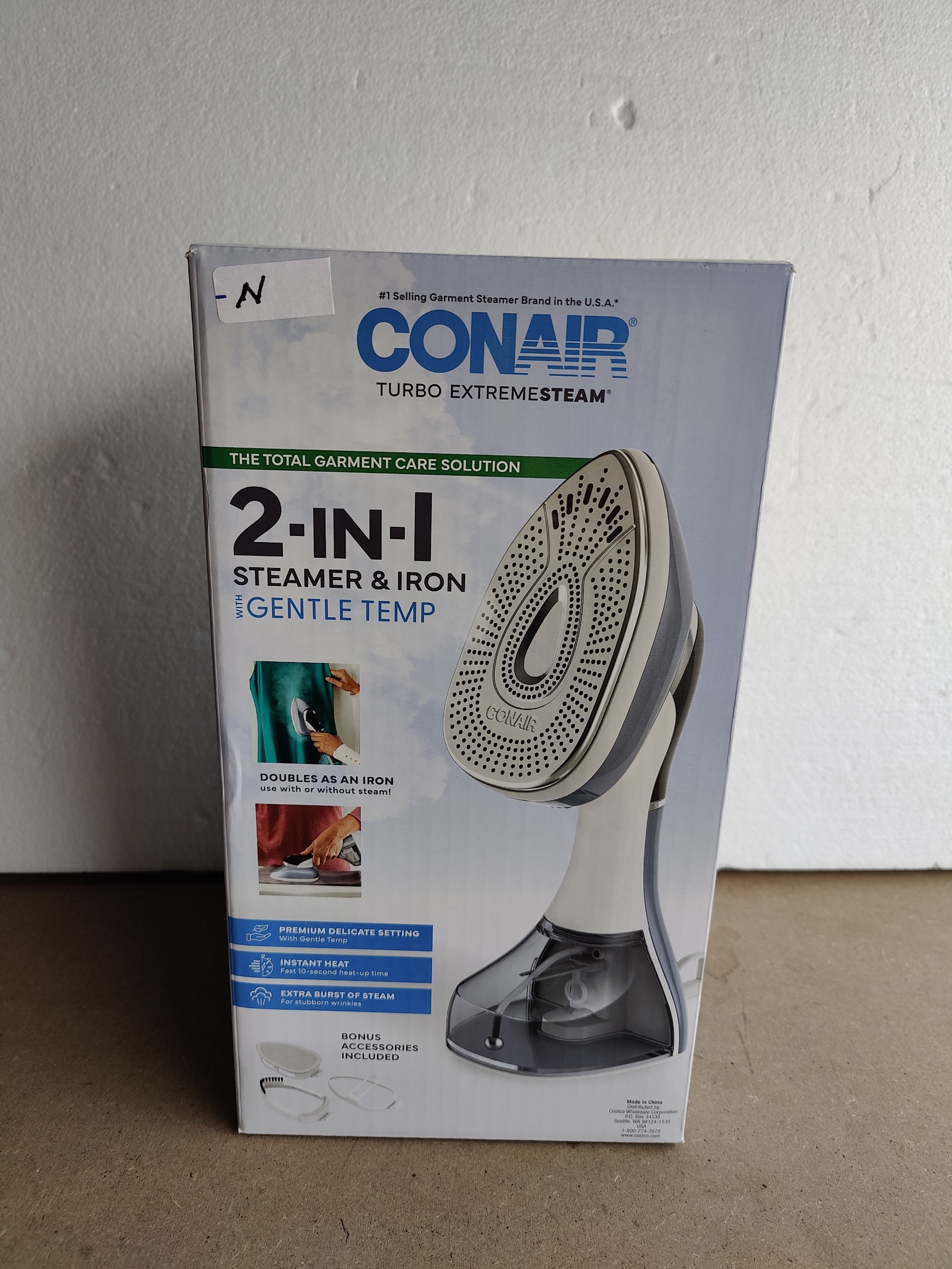 Conair 2-in-1 Steamer & Iron with Gentle Temp