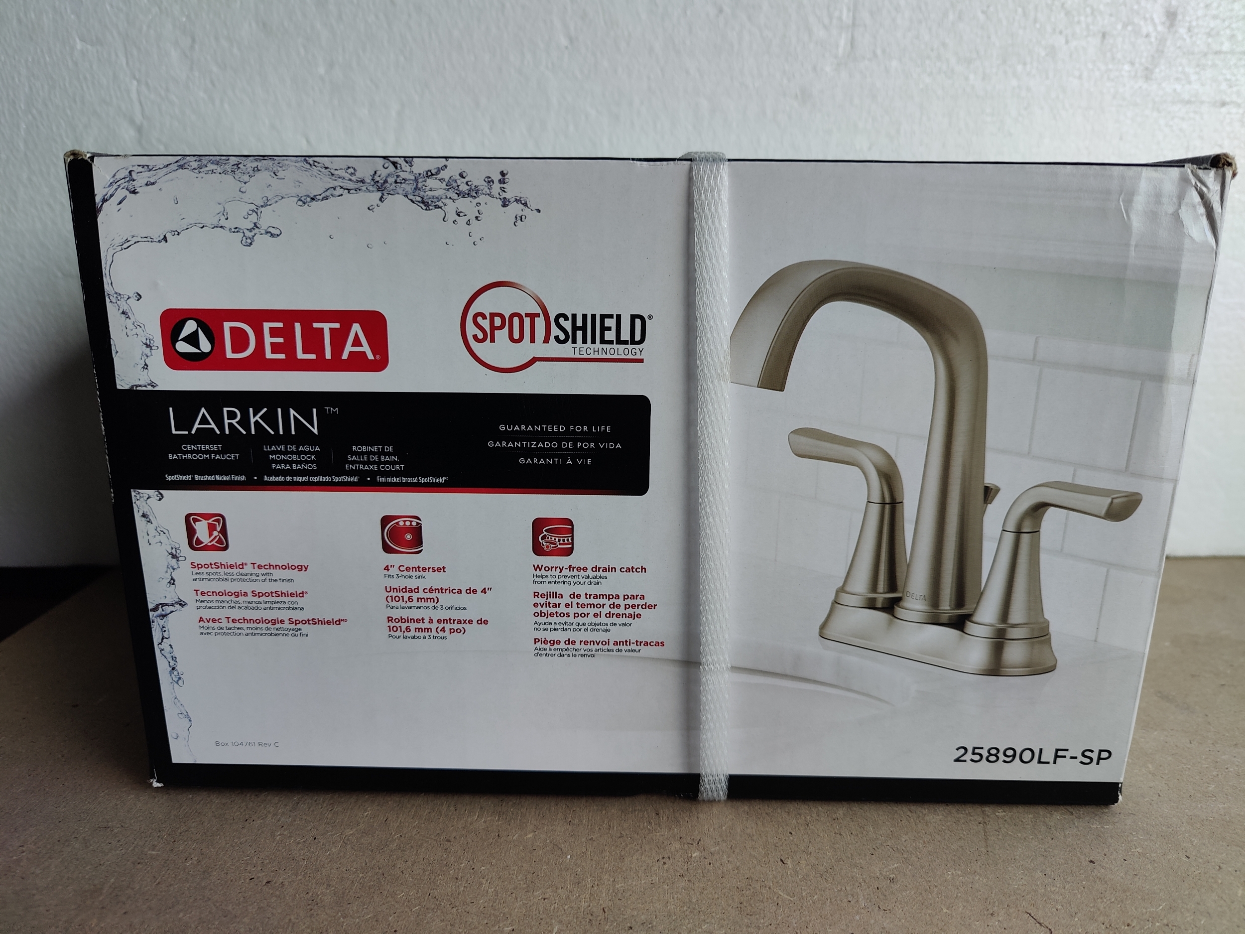 Delta Larkin Two Handle Widespread Bathroom Faucet
