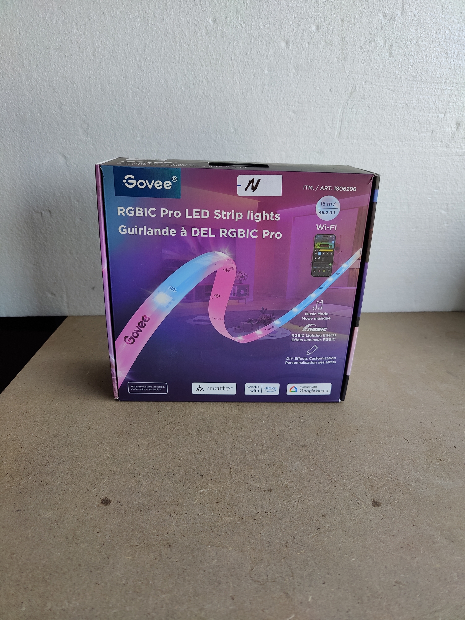 Govee 49.2ft RGBIC Pro LED Strip lights
