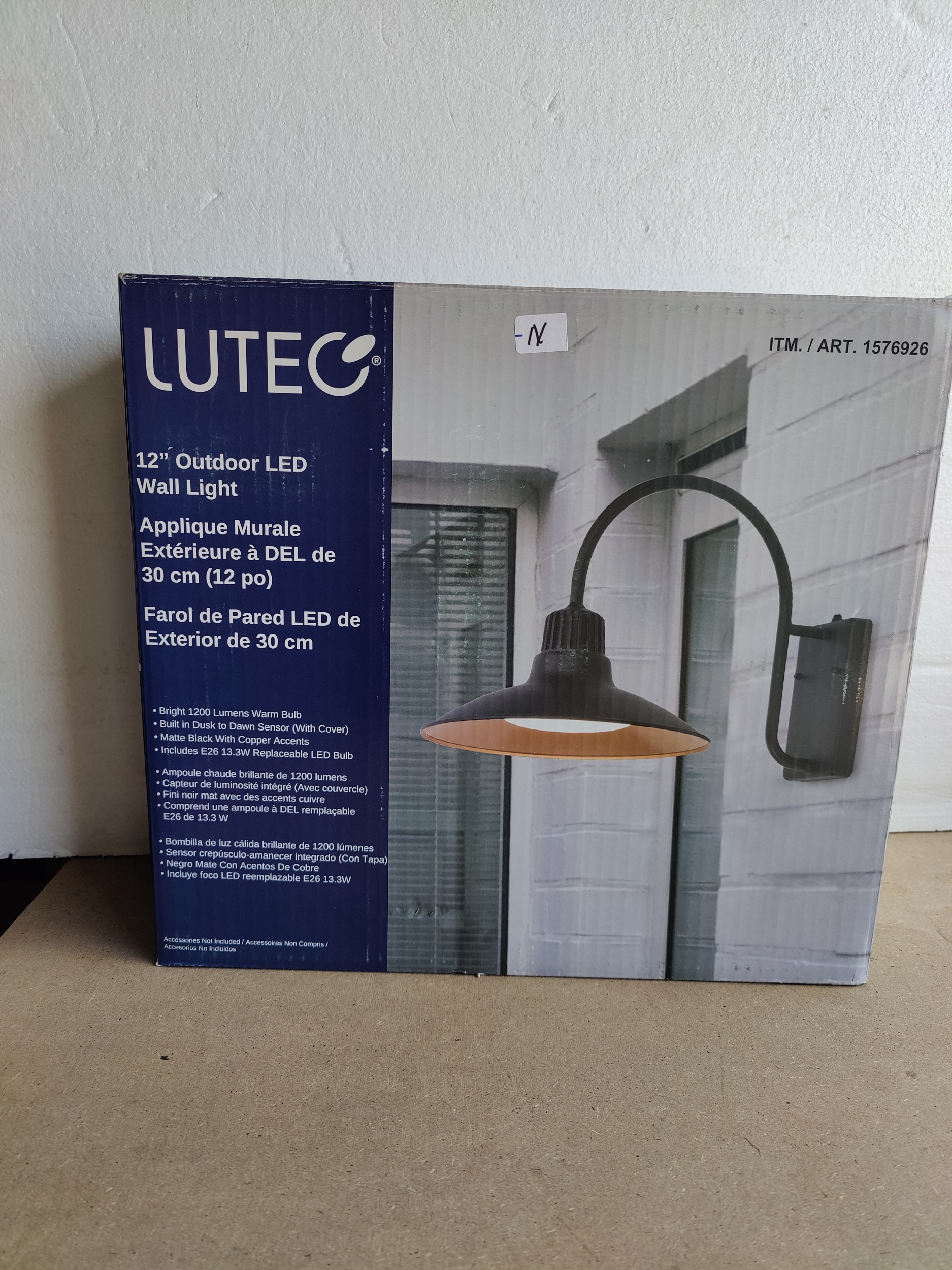 Lutec 12" Wall Light