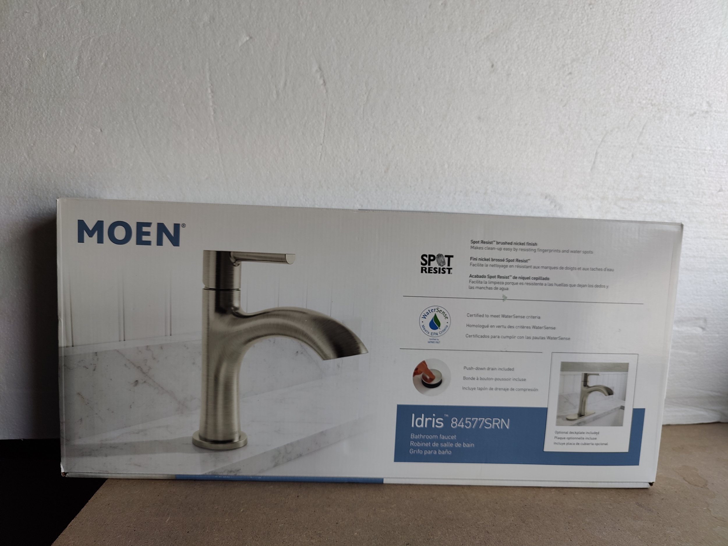 Moen Idris One Handle Bathroom Faucet - Brushed Nikel