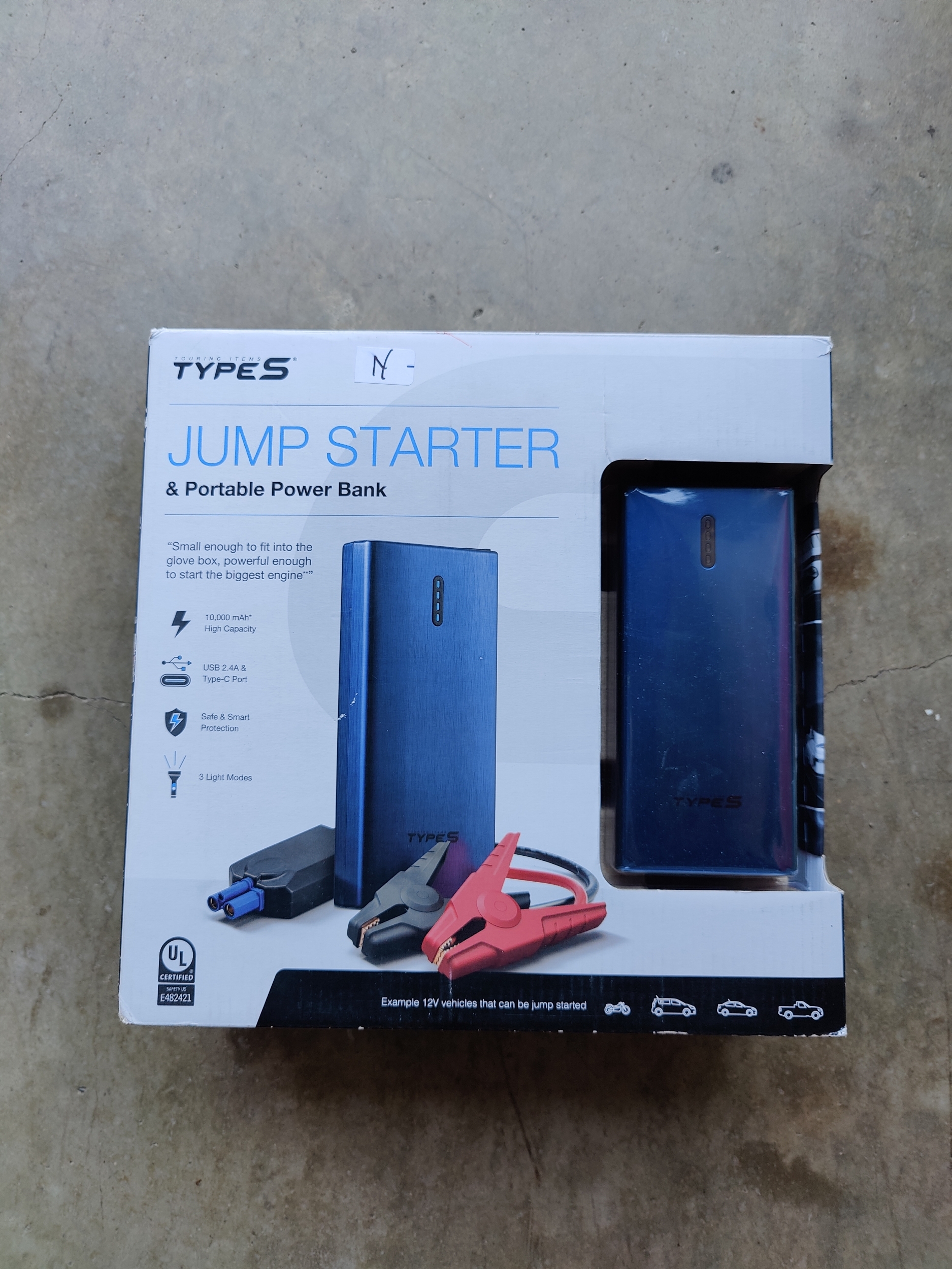 Type S Jump Starter & Portable Power Bank