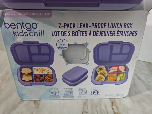 Bentgo Kids Chill Lunch Box, 2-pack (Purple) - Image 10
