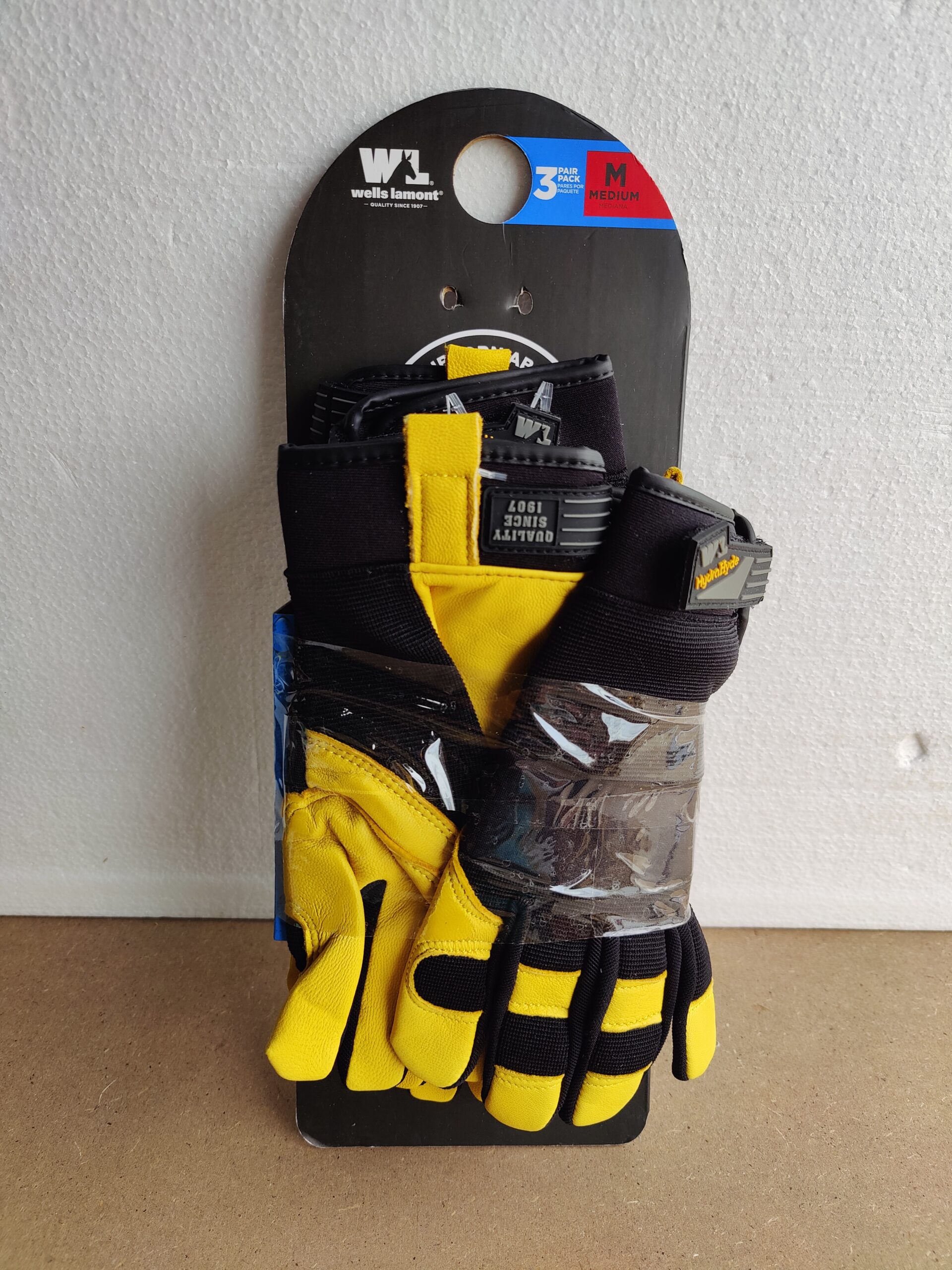 Wells Lamont Men's HydraHyde Leather Work Gloves