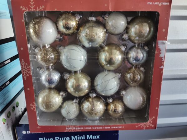 Glass Ornaments 18pc Set