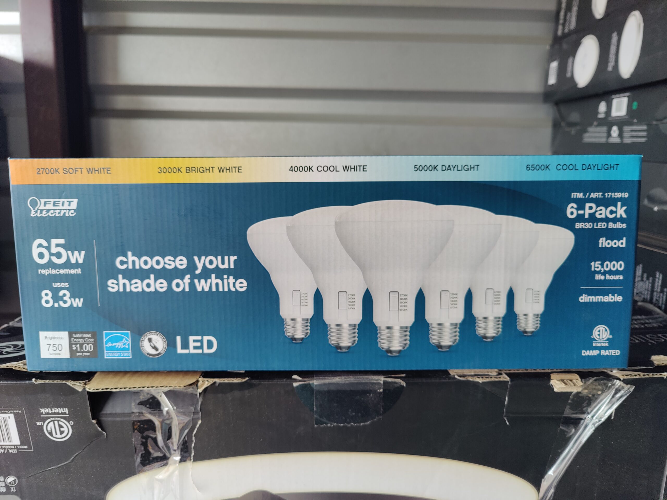 Feit 65W Replacement 5-CCT LED BR30 Bulbs 6-Pack