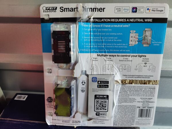 Feit Electric Wi-Fi Smart Dimmer, 2-pack - Image 5