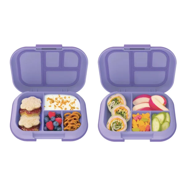 Bentgo Kids Chill Lunch Box, 2-pack (Purple)