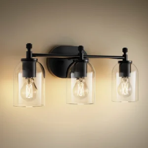 Kohler Orime Three-Light Wall Sconce, Matte Black