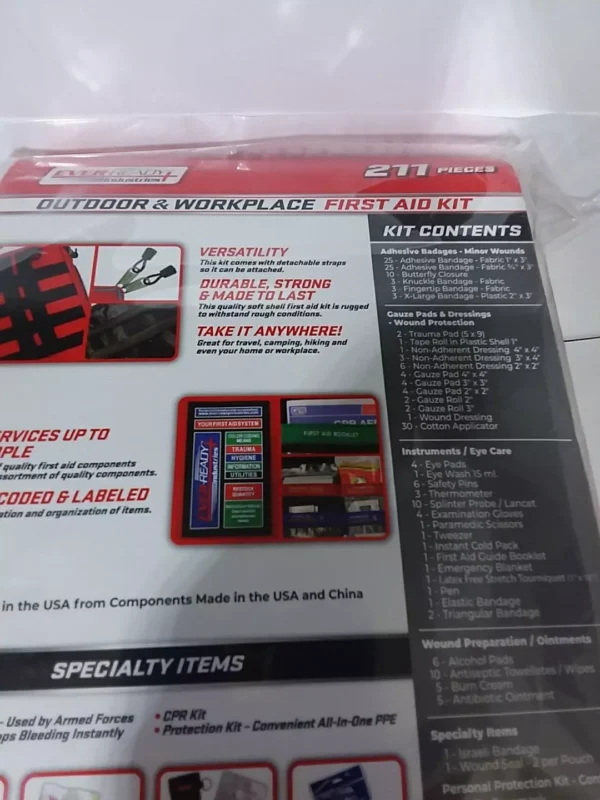 Ever Ready Outdoor & Workplace First Aid Kit 211 Pieces - Image 3