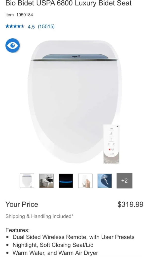 Bio Bidet Horizon Smart Bidet Toilet Seat - Image 7