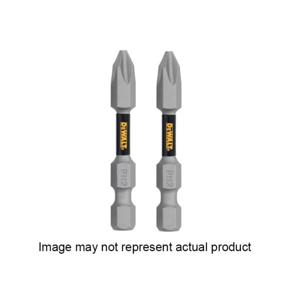 DeWalt TOUGHGRIP DWAF2PH2TG5 Screwdriver Bit, #2 Drive, Phillips Drive, 1/4 In Shank, Hex Shank, 2 In L, Steel