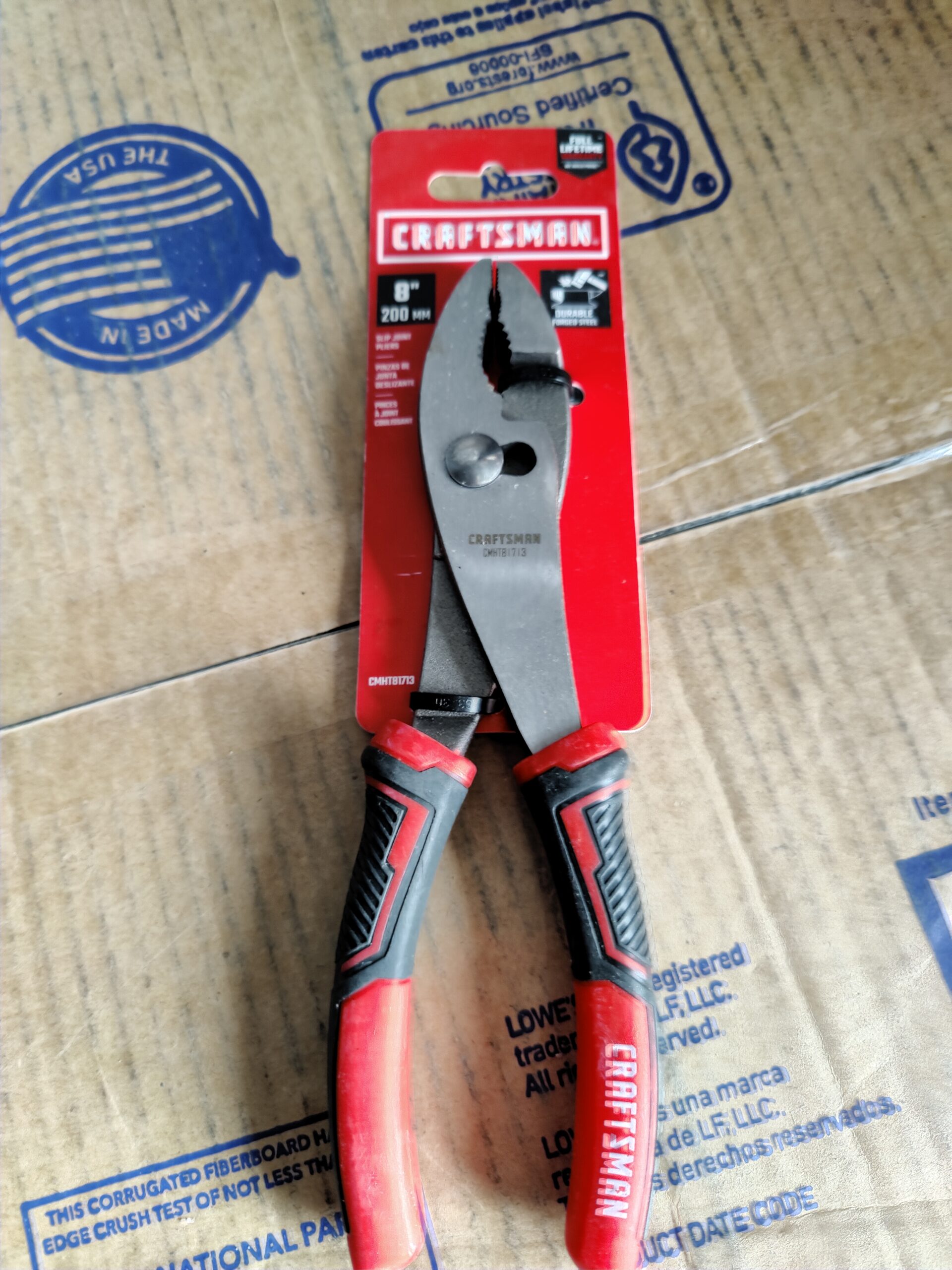 CRAFTSMAN 8.0-in Slip joint pliers Wire Cutter Pliers